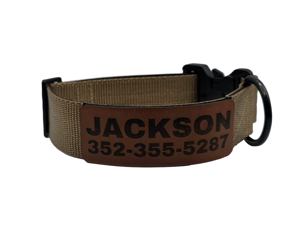 Personalized Backcountry Heavy Duty 1 1/2" Dog Collar