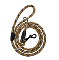 Desert camo leash with black clasp and handle ring