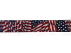 Polyester webbing with American flag pattern