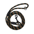 Woodland camo leash with black clasp and handle ring