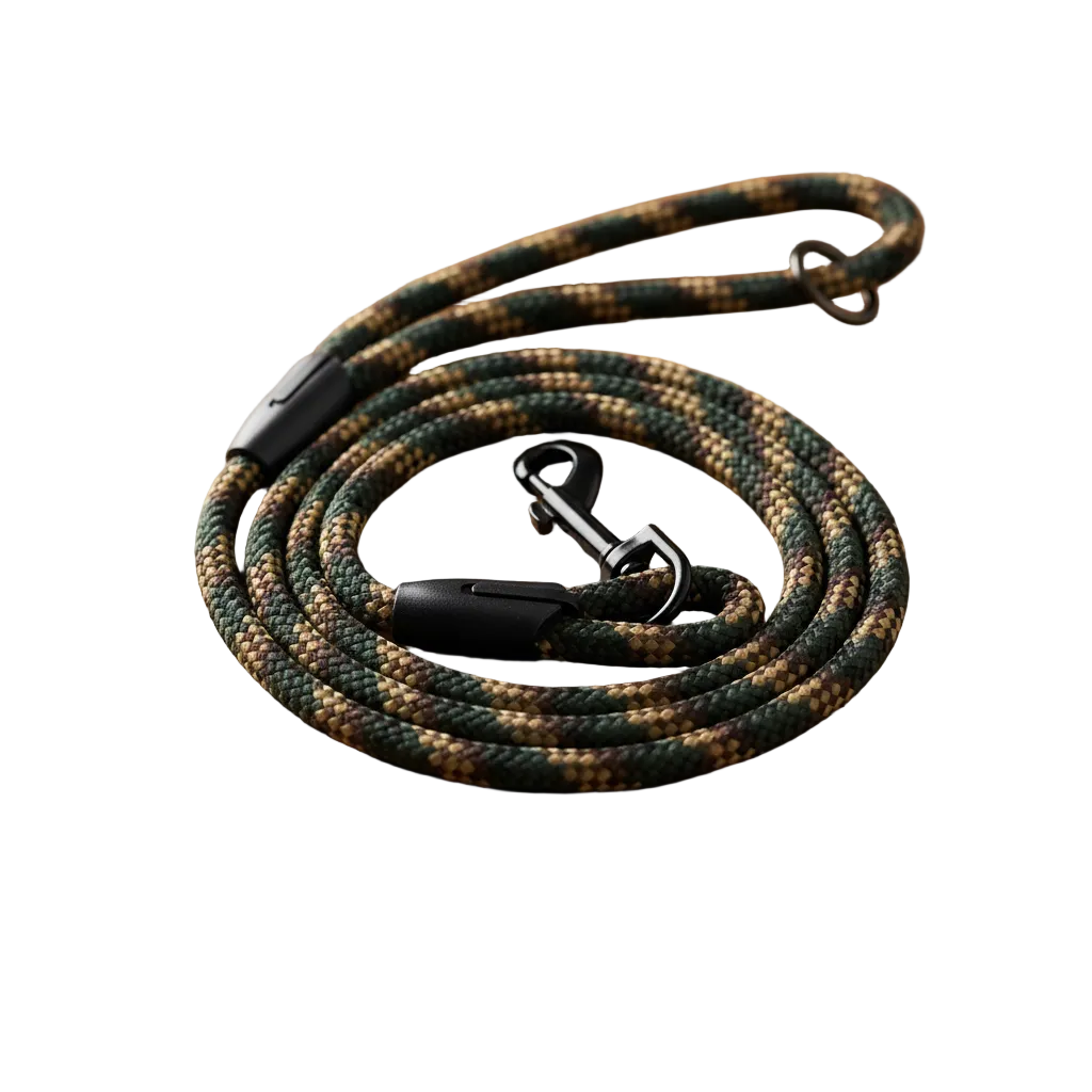 Woodland Camo Rope Leash