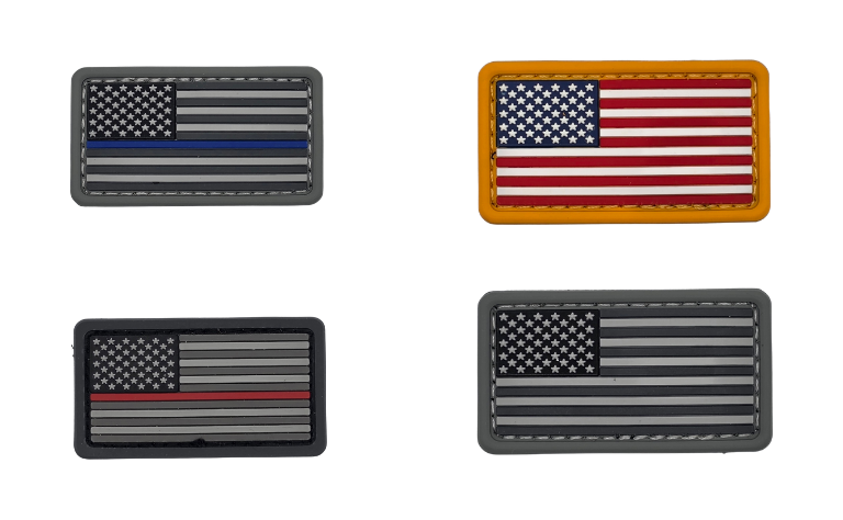 American Flag PVC Patch (2" x 1")