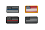 American Flag PVC Patch (2" x 1")