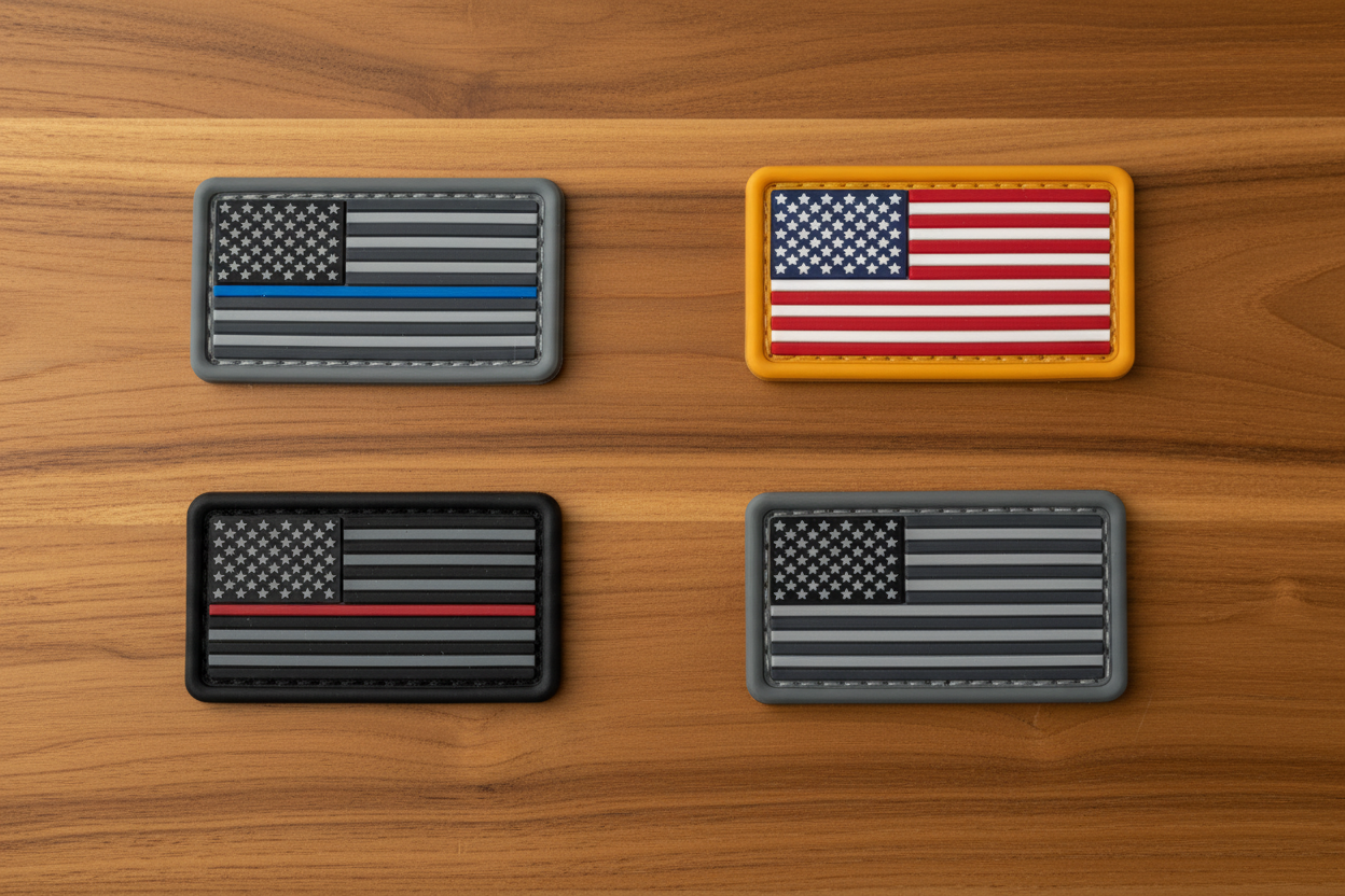 American Flag PVC Patch (2" x 1")