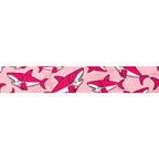 Urban Trail 1" Designer Pink Sharks Dog Collar