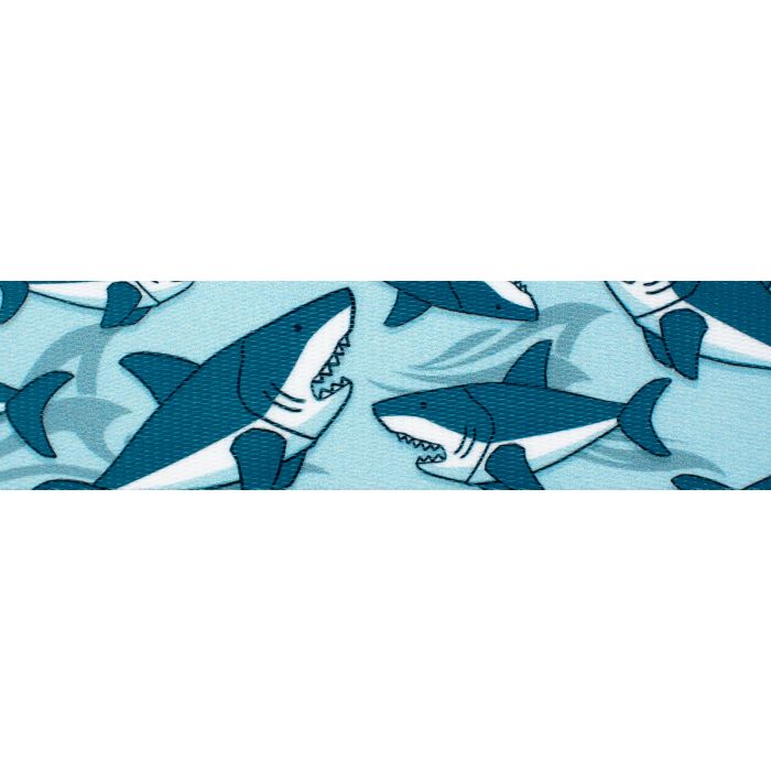Urban Trail 1" Designer Sharks Dog Collar